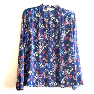 june & hudson Floral Blouse Sz M